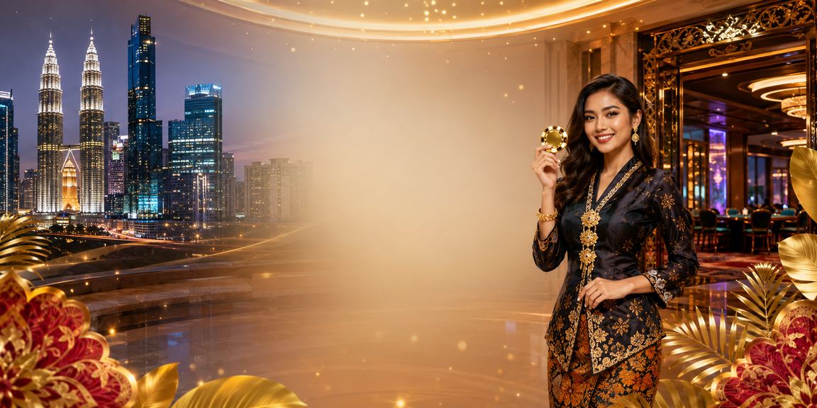 Ilustrasi jackpot di platform jom99 dengan hadiah wang tunai besar